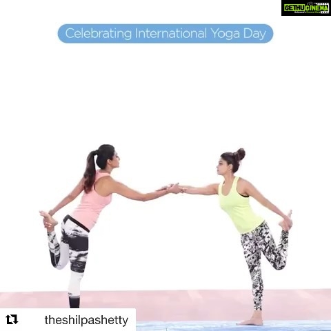 Shamita Shetty Instagram - Ditto to everything u said n more !!! Thoroughly enjoyed our partner yoga session !!! 😍. #Repost @theshilpashetty with @get_repost ・・・ She's been my strongest support through it all and I know I can lean on her for anything. So, this #InternationalYogaDay, I dedicate our new 'Partner Yoga' program to my lifelong 'partner'-in-crime, @shamitashetty_official. Thank you for helping me in this journey of spreading awareness❤️ ~ If you love someone and care for them, download and subscribe to the #SSApp and get them on-board with you. #SwasthRahoMastRaho #Partner #yoga #health #meditation