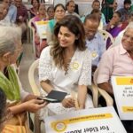 Shamita Shetty Instagram - At the Helpage India event ❤️ As 15th June is #worldelderabuseawarenessday every year @helpageindia releases a nationwide report ,this year titled Elder Abuse In India - Role of Family : Challenges & Responses. They also launched their #helpagesos App which makes it easier for our elders who are being abused in anyway to reach out for help !! There are laws in place that protect the rights of Elders.. some of them we are not even aware off.. do call Helpage India for further information.