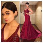 Shamita Shetty Instagram - Event ready In Goa 🎀 outfit : my darling @rockystarofficial @rockystar100 Jewellery: @rahejavarun ❤️#workmode #events #stylediaries #fashion #burgundy #photooftheday #ootd #ootdfashion #glam #instapic #instafashion @slashproductions