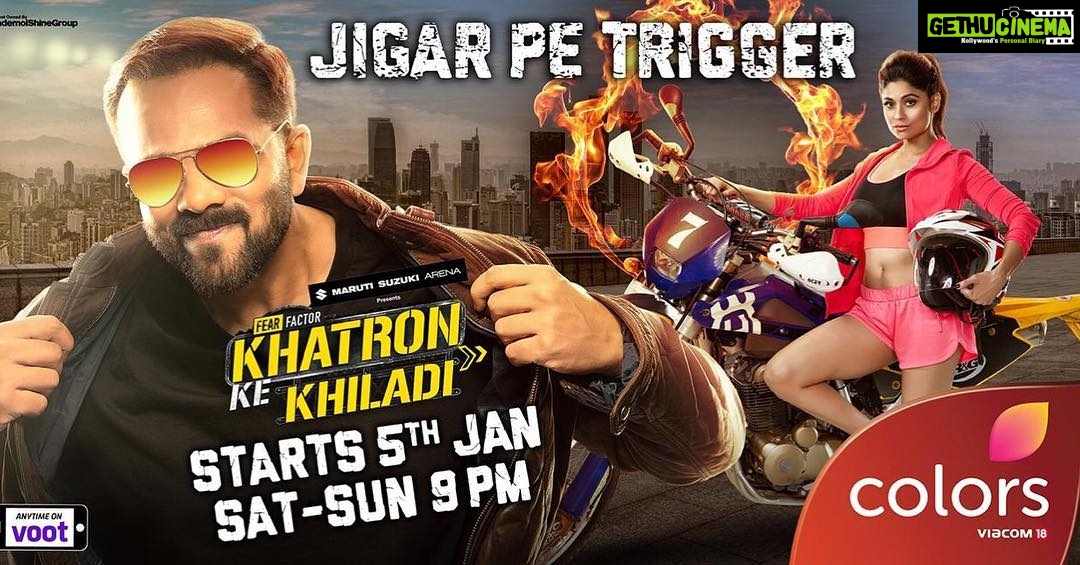 Shamita Shetty Instagram - Khatron Ke Khiladi starts 5 th Jan on @colors !! One of the toughest , physically , mentally n emotionally challenging shows i’ve ever participated in!! @khatronkekhiladi.official @fearfactortv #adventure #realityshow #facingfears #adrenaline #exciting #instapic #instalike #kkk9 #adventuretime #khiladishetty #jigarpetrigger