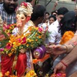 Shamita Shetty Instagram - Visarjan of our eco friendly Ganpati at home instead of the sea. Thank you lord Ganesha for showering us with ur blessings ❤️😘 #ecofriendly #visarjan #bethechange #savetheenvironment