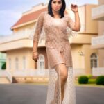 Shamna Kasim Instagram – Style is about confidence……. Styled by @impriyankasahajananda 
Outfit @direev_official
Jewlry @alluringaccessories.a2
Photography @v_capturesphotography
Personal asst @vhoney007 
#styledbypriyankasahajananda  #etvtelugu #dheekingsvsqueens #lovemyjob