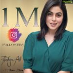 Shamna Kasim Instagram - Hi all 😊 I really want to thank everyone for helping me reach the milestone of 1 million followers today 🥰 It drives me to work more harder and u people have always been my support system.. I would really like to thank my insta family to keep motivating me and supporting me in whatever I do... I promise to continue with much more dedication and hardwork...