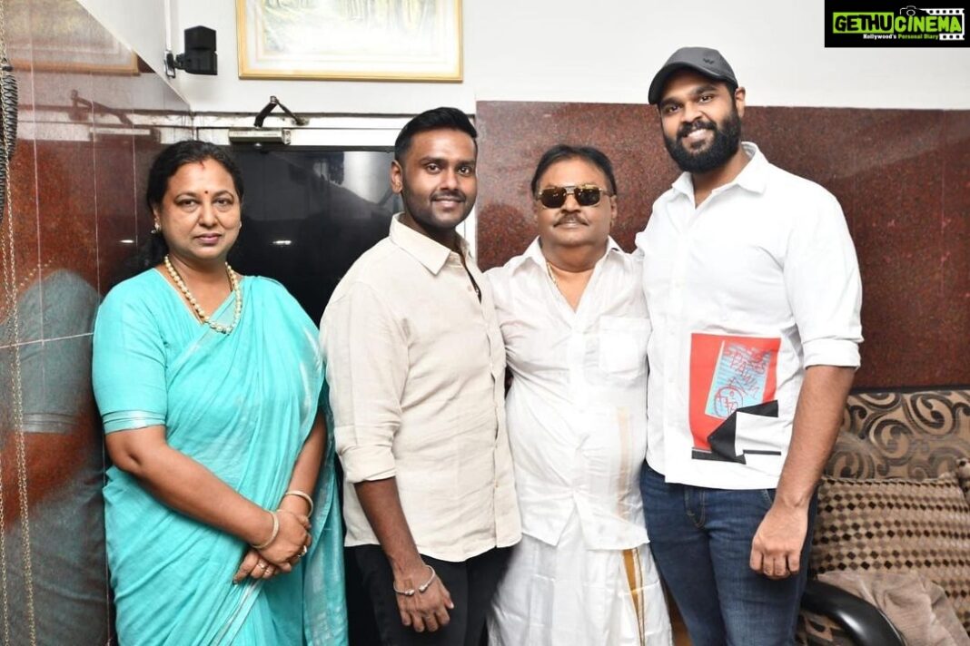 Shanmuga Pandian Instagram - You make me feel grateful not only because you are an awesome dad but also because you are a perfect human being and a great leader. From Cinema to politics you are an inspiration for all of us. It’s a blessing to be a part of you and your son. Birthday wishes to the most amazing human being in the earth. Happy Birthday Captain #happybirthdaycaptain #captainvijayakanth #happybirthdaycaptainvijayakanth