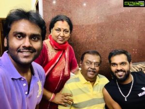 Shanmuga Pandian Instagram - Happy birthday to the best dad in the world 
I’m very proud to be the son of the most humble and amazing person 
  #happybirthdaycaptainvijayakanth