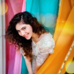 Sherin Instagram - I feel like a rainbow basking in sunshine. Editing - @ashwinthclicker . . . . . . . . . . #sherin #biggbosstamil #biggboss3 #love #tamil #colors #color #white #photography #portrait #stayhome #getcreative Coimbatore, Tamil Nadu