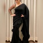 Sherin Instagram – I love #black! Most of my closet is black. If I were to look into your closet, what would I find 🧐? Saree – @adhiktha_by_sn 
Makeup – @makeupbyrnachi 
Hair – @saisubha_hairstylist 
Styling – @monickadavid 
Photographer – @sarancapture 
Earrings – @chennai_jazz 
Special 😘 to @ka_t_tonic for handling the coordination. .
.
.
.
.
.
.
.
.
.

#sherin #saree #designer #ootd #ootdfashion #styling #hairstyles #look #biggbosstamil #biggboss3 #love #tamil #black #blacksaree