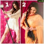 Sherin Instagram - 1 or 2? Which one do you like better? . . . . . #sherin #fashion #saree #ootd #indian #love #biggbosstamil #biggboss Bangalore, India