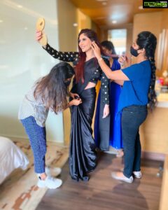 Sherin Instagram - The glam squad hard at work!!