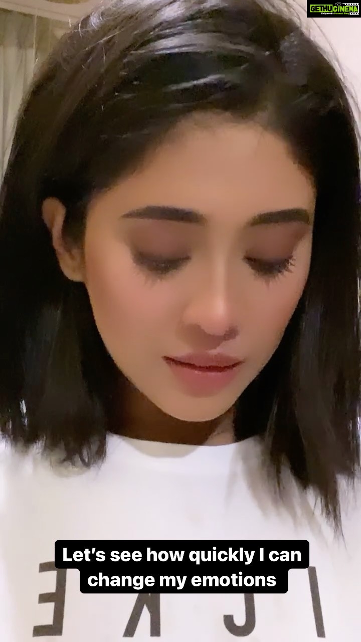Shivangi Joshi Instagram - Let’s see how quickly I can change my emotions 🖤 #actingchallenge