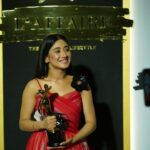 Shivangi Joshi Instagram - Wohooo !! Won the 'Most Sought After Influencer' category at Gold glam & style Awards last night. Thank You @vikaaskalantri and the the entire team of gold awards for this lovely award..♥️