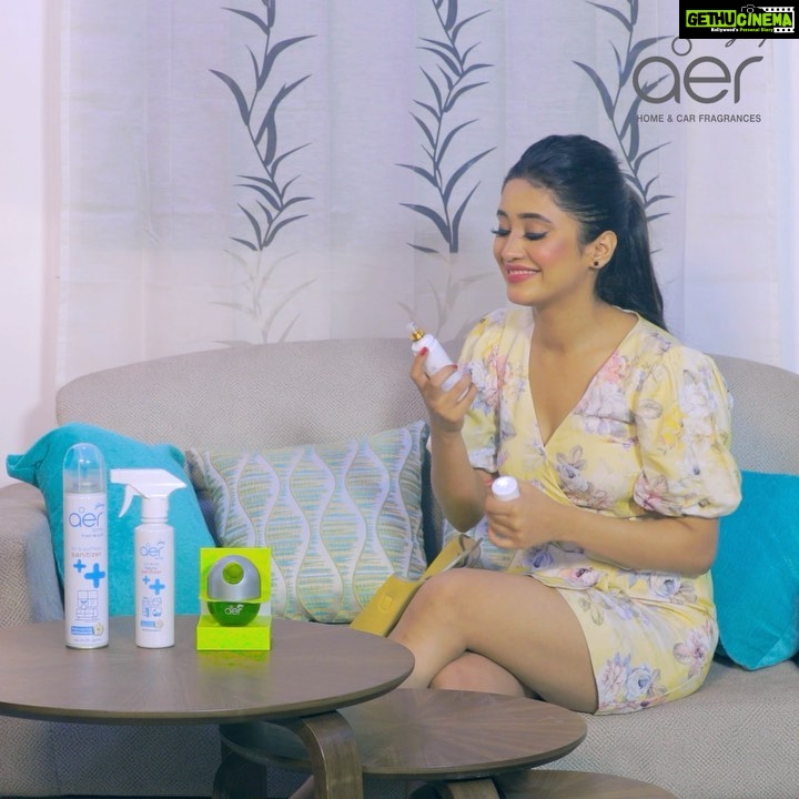 Shivangi Joshi Instagram - Being back on the set and resuming shooting makes me so happy! And the new normal’s really pushing us to pay more attention to our safety and protection. Which is why, I carry Godrej aer’s fresh + safe sanitizer sprays wherever I go. All I need is a few sprays to give me 99.9% germ protection and amazing fragrance. So I now sanitize my car seats, windows, seatbelts , doorhandles on my way to work with the travel sanitizer. And I sanitize any surface on the set, with air &surface sanitizer. I carry these 2-in-1 sprays wherever I go because they keep me #FreshAndSafe, what about you? @godrejaer #amazingfragrance #germprotection #staysafe #stayhome