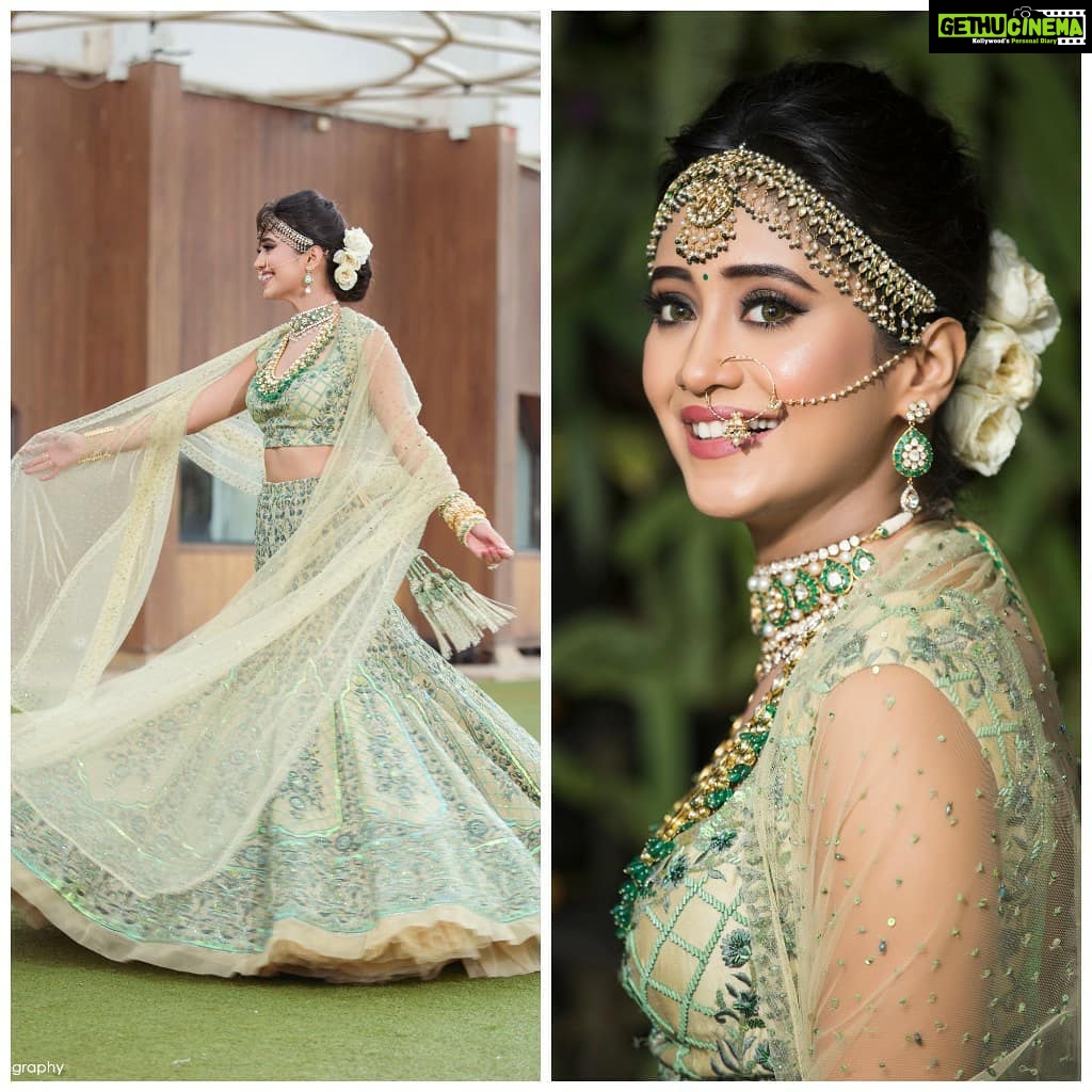 Shivangi Joshi Instagram - 💚 #dulhanwalifeeling