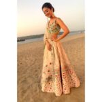 Shivangi Joshi Instagram - 🌸 Outfit by - @akashidesignerstudio Styled by - @shrishtimunka @shailshricouture Jewellery by:- @adan_creation_ Goa Marriott Resort & Spa