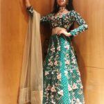 Shivangi Joshi Instagram - 💚 Styled by :- @nehaadhvikmahajan Outfit by:- @kalkifashion Jewellery by:- @vbhushan.adornments