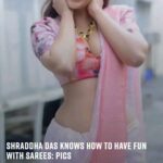 Shraddha Das Instagram - 💕✨ @etimes @timesofindia Styling : @artbyavnee @thewandermannequin #sareereels #sareedraping #sareelove #shraddhadas #sareestyle