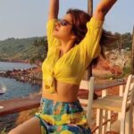 Shraddha Das Instagram - If you want to fly give up everything that weighs you down 🦋🕊️ At @lushanjuna In @theboozybutton Styling : @artbyavnee @thewandermannequin Edit : @starframesofficial #goadiaries #vacaymode #flyhigh #anjuna #goa2021 #shraddhadas #gratitude Lush by the cliff, Anjuna