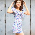 Shraddha Das Instagram - Last set I promise,hehe 🙈😂🌸 📸 @snehzala Styling : @artbyavnee Dress : @fancypantsofficial #floraldress #shorthairdontcare #shraddhadas #nmrk