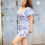 Shraddha Das Instagram - Bloom where you are planted 📸 @snehzala Styling : @artbyavnee Dress : @fancypantsofficial #brandshoot #floraldress #shorthairdontcare #shraddhadas #nmrk
