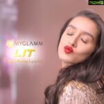 Shraddha Kapoor Instagram - Things just got a 💯 times #LIT! 💄⁣ .⁣ You asked we answered! Say hello to 100 shades of MyGlamm LIT Liquid Matte Lipsticks! Enriched with Moringa Oil, the kiss-proof formula can last up to 12 hours without budging, smudging, or bleeding. Trust me when I say, it is gonna get super #LIT!💫💜 #MyGlamm #MyGlammMakeup #100ShadesOfLIT #ad