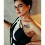 Shraddha Srinath Instagram - Photography @clintsoman Stylist @papapants Outfit and earrings @emeraldstoreofficial Hmu @muaxsofie___ Location partner @raahi_blr Assisted by @pleatz_drape_artist
