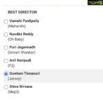 Shraddha Srinath Instagram - Doing some self promotion never hurt anybody, so - Jersey has been nominated in 7 categories at @siimawards , including Best Actor Female, Best Actor Male, Best Film, Best Director, Best Music Director, Best cinematographer, Best Lyric Writer. Jersey fans, please vote for us. Bring the server down I say. 📈 Link ⬇️. Also in bio https://www.siima.in/2019-nominations.php Thank you @siimawards ! Always a pleasure 🥰 @nameisnani @gowtamnaidu @sitharaentertainments @anirudhofficial @sanujohnvarughese #KrishnaKanth :)
