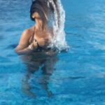 Shriya Saran Instagram – No filter. Pure bliss. Ocean 🌊 infinity pool.  Mom’s photography. Thiruvananthapuram, Kerala