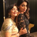 Shriya Saran Instagram – With mom for @siimawards wearing @rajattangriofficial