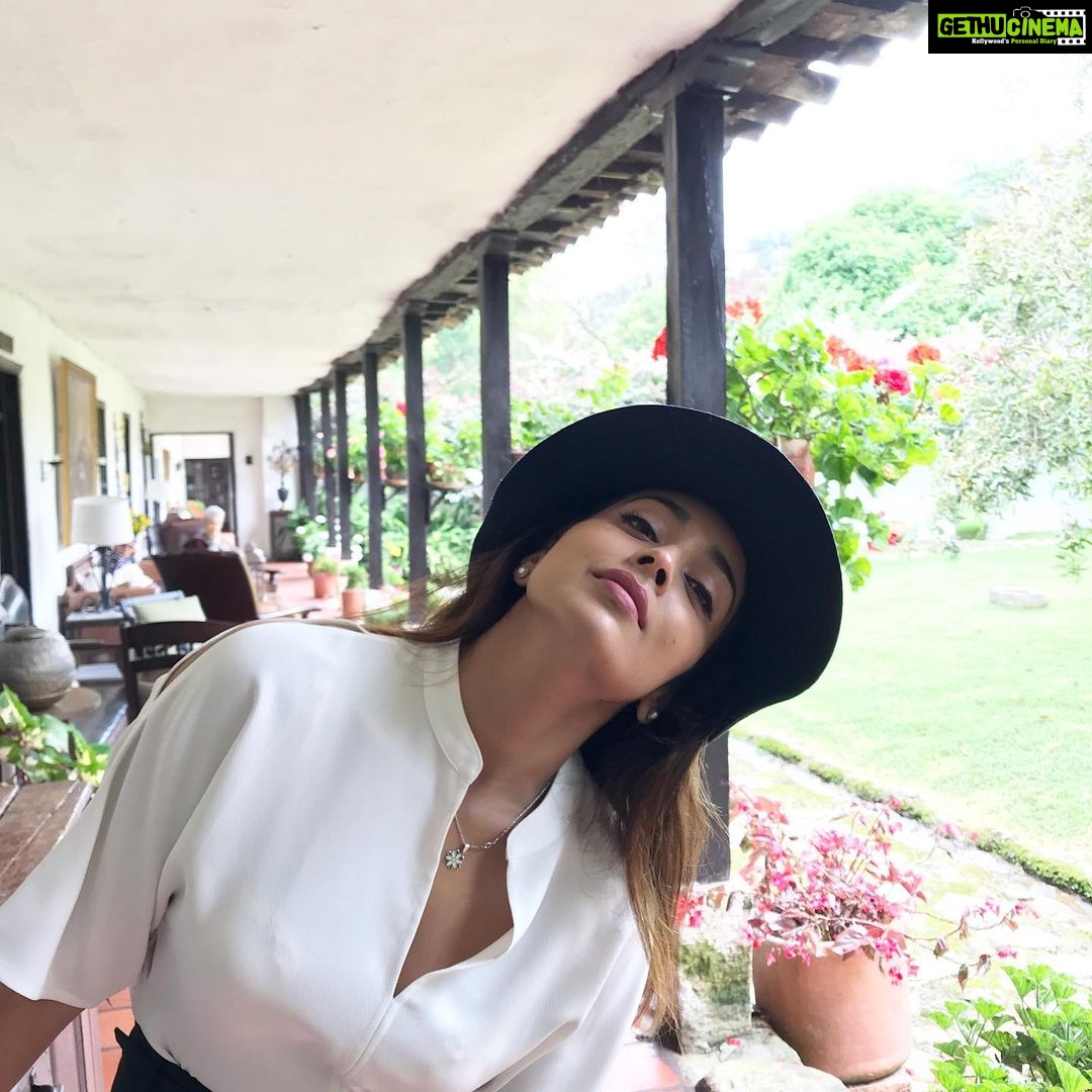 Shriya Saran Instagram - BAZA in Colombia is heaven on earth. Roberto @rschrader8, you are like family we just met little too late. Your mother is the most inspiring women ! The warmth in her eyes illuminates everything around her, including both of us and we wish to come back and give you both a tight hug soon. Our Hearts are very old friends ! Stay connected with universal energy. Hotel Hacienda Baza