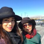 Shriya Saran Instagram - Mama in town @neerjasaran @aartisaran15 we missed you !
