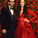 Shriya Saran Instagram - When you are happy it radiates and reaches out to every one around you. That’s what @ranveersingh and @deepikapadukone are doing right now. Illuminating the world with their love. So happy for them. You both look stunningly beautiful. Love and luck to you both.