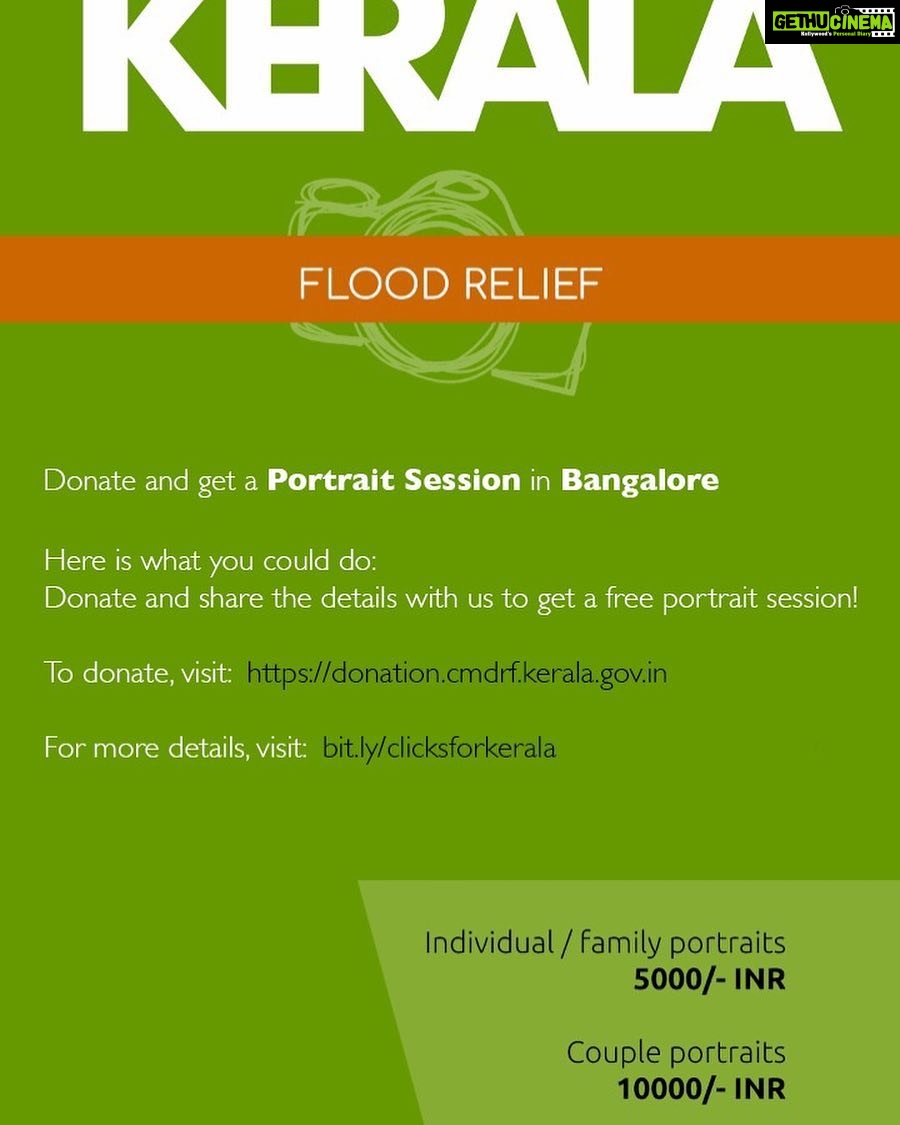 Shriya Saran Instagram - I’m donating and getting a portrait done , by my fav artist Photographer @anupjkat Kerala is facing its worst flood in 100 years. 80 dams opened, 324 lives lost and 223139 people are in about 1500+ relief camps. Your help can rebuild the lives of the affected. Donate HELP