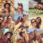 Shriya Saran Instagram – #happinesishere #happypeople @dhrutidave @rahullings Playa de la Concha. San Sebastian. Donostia