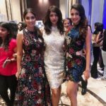 Shriya Saran Instagram - With Lakku and Pragya. #girlsjustwannahavefun #laughterisgoodforsoul #lakmefashionweek #ilovecamera when you have too much fun watching your talented buddy @shriyabhupal collection at #lakmefashionweek it shows on your face. All of us wearing #shriyasom . Super duper happy for you @shriyasom love that I have @diabhupal ( Uber talented ) as a friend , who I can annoy to be my photographer.