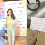 Shriya Saran Instagram - At @longchamp #palladium launch ! Thank you for a lovely evening. Love #longchampbag congratulations! Thank you @radhakapoor for all your warmth and for being a fantastic host. Thank you @ahluwalia.karan for inviting me.