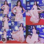 Shriya Saran Instagram - #siima2017 @siimawards always a pleasure to be at Siima press conference. Thank you @brindaprasad @anuj16rai for a warm welcome. Wearing @anushreereddydesign love this gown