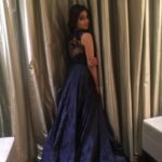 Shriya Saran Instagram - #iffautsavam #gettingready thank you Ritesh and vaijanti for make up. Love this gown by @falgunipeacock