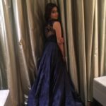 Shriya Saran Instagram – #iffautsavam #gettingready thank you Ritesh and  vaijanti for make up. Love this gown by @falgunipeacock