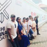 Shriya Saran Instagram – With friends like family. #artlover