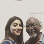 Shriya Saran Instagram - With this amazing man @bosekrish thank you for #biennale #kochimuzirisbiennale you are out of this world. Thank you for giving us art in its purest form