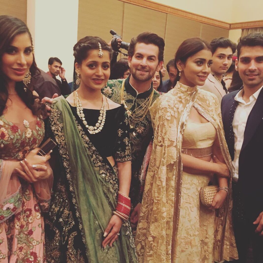 Shriya Saran Instagram - @neilnitinmukesh @sophiechoudry with beautiful couple. Stay blessed. Stay happy. #happilymarried #happilymarriedcouple