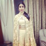 Shriya Saran Instagram - Wearing my favourite , fantabulous, Uber talented, #bestest @manishmalhotra05 #manishmalhotra #manishmalhotralabel thank you for making unbelievably beautiful clothes. For Neil's reception.