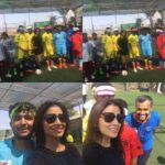 Shriya Saran Instagram - #blindfootballplayer #talented #funsunday #itsfun I went for demo game of football. All the players were blindfolded ( visually challenged) they play against sighted goal 🥅 keeper. Story of human ambition! #faith #impossibleisnothing #joyofliving #joyofgivingyourbest #powerofsports