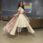 Shriya Saran Instagram – Wearing @anushreereddy14 for #gautamiputrasatakarni promotions. Love this outfit.