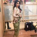 Shriya Saran Instagram – Wearing @anandkabra for #gautamiputrasatakarni #promotion  love this outfit. Dhoti pants with beautifully embroider jacket. Love you Anand.