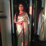 Shriya Saran Instagram - Wearing #vrksilks for #gautamiputrasatakarni music launch #saree #lovesarees #handwovenfabric #traditional #love