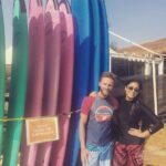 Shriya Saran Instagram – #surfing #surfingisfun #goa🌴 #funday