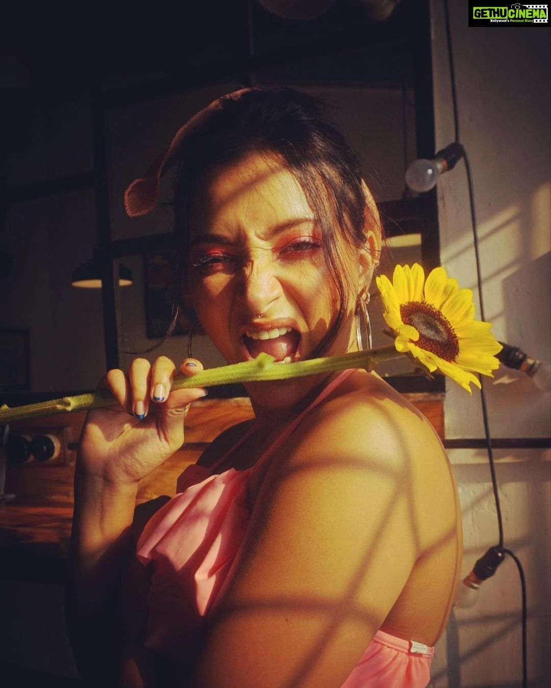 Shweta Basu Prasad Instagram - सूरजमुखी . . 📸 @itswolfienair 👗 💄 self Versova, Mumbai