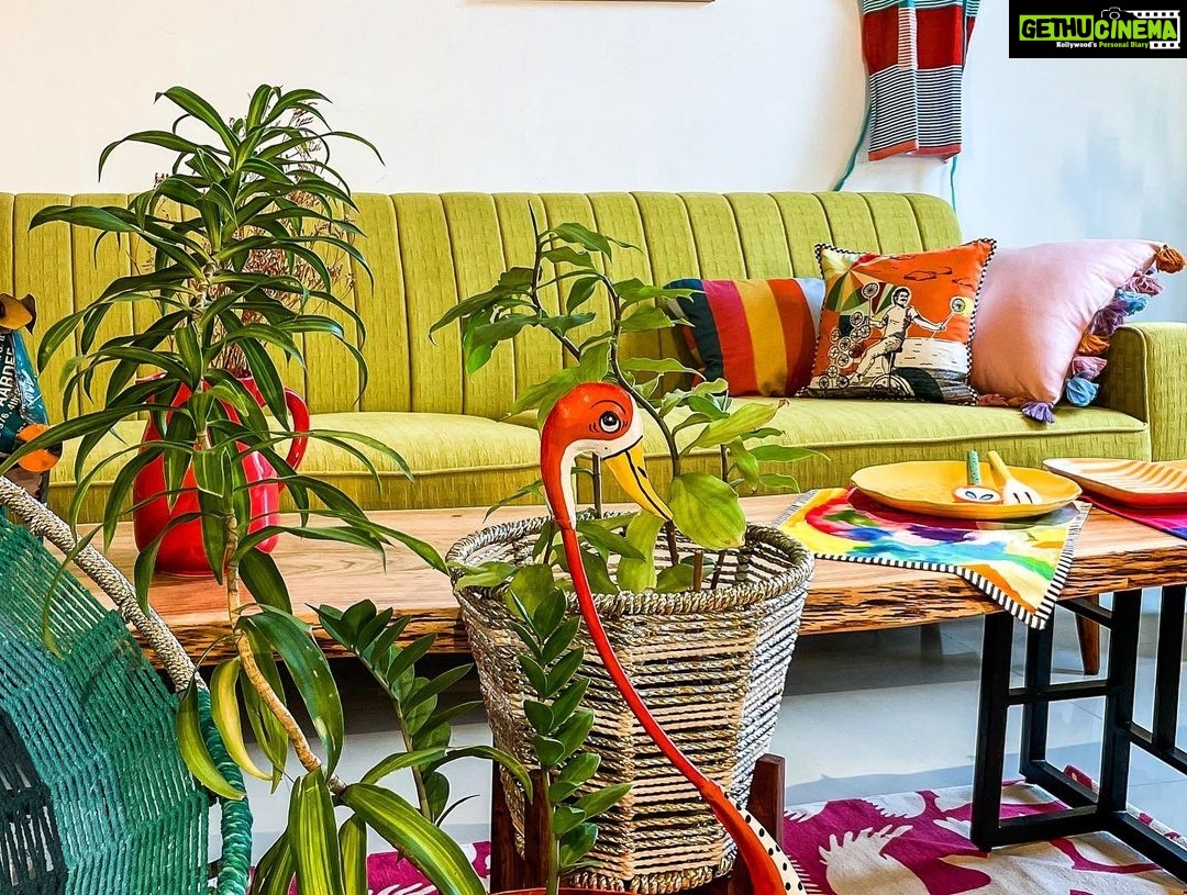 Shweta Basu Prasad Instagram - • Eclectic living room • . . Corner curated at @freedomtreehome Mahalaxmi store, Mumbai Interior stylist: @shwetabasuprasad11 Photographer: @deepika_ajwani Managed by: @thesocialwolfie . . @interiorsbyshwetabasuprasad You space, your personality! . #interiordesign #freedomtreehomestore #interiorsbyshwetabasuprasad #interiorstyling Freedom Tree Homestore