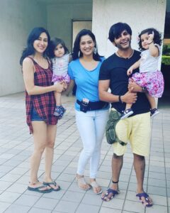 Shweta Tiwari Instagram - Happiest Birthday to the most adorable twins ever, Bella and Vienna!❤️May you grow up as beautifully and gracefully as your parents. Teejay has always been such a sanguine influence in my life. As far as your father goes, his transformation into adulthood I’ve witnessed firsthand...:)I’ve seen KV go from a boy with so much raw talent and potential to such a responsible, chivalrous young man, to a very loving father, to now someone who’s so truthfully representing himself inside the Big Boss house, and making all of us so immensely proud!!! KV you’re my family, I really hope you’re not worried in there because I have got your back. I’m always here for Teejay, always here for your kids, always here for you..! May God bless these kids, and give them a very beautiful life. Lots of love 💖💕